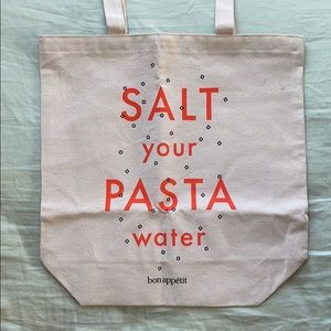 Bon Appétit Canvas Tote Bag